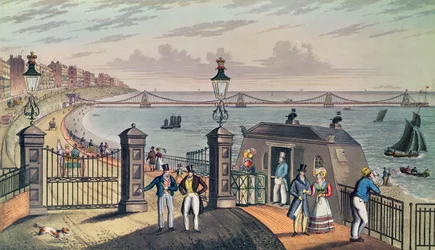 The Chain Pier on the Front at Brighton, Designed and Erected by Captain S. Brown R.N. in 1823, Engraved and Published by the Artist
